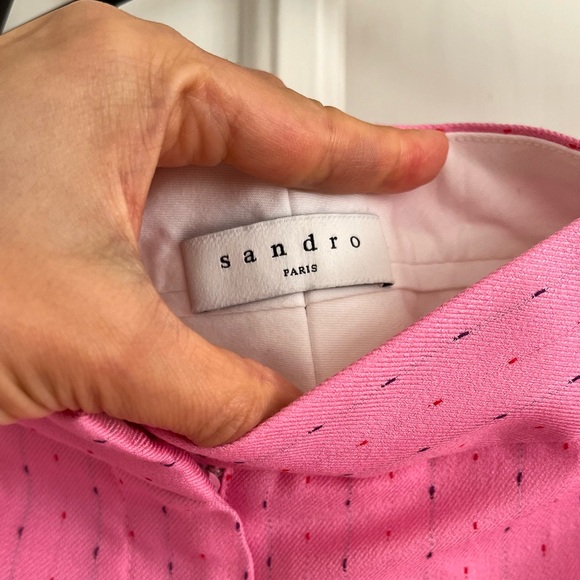 Sandro high waisted tailored trousers, Malabar - Picture 9 of 12